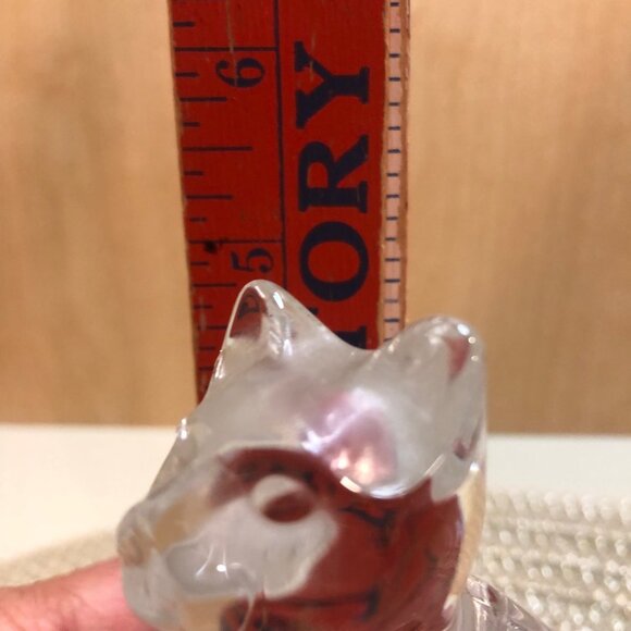Vtg Crystal Cat Figurine - Picture 7 of 9
